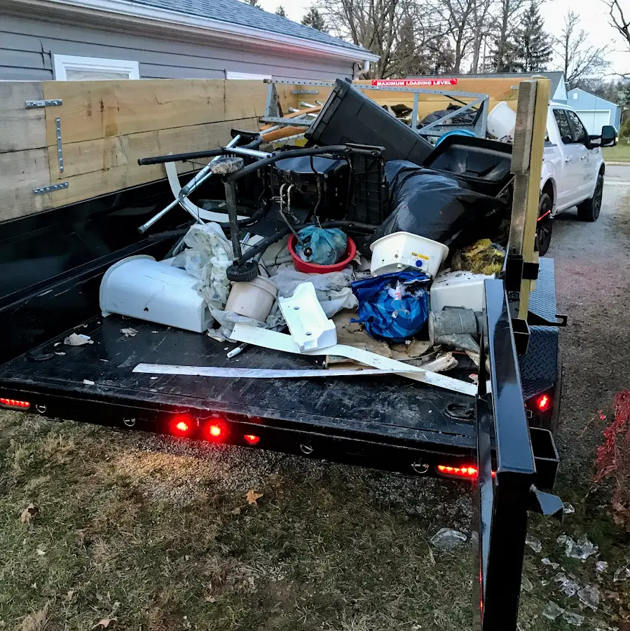 Roll-off dumpster delivered to a residential driveway in Carlisle